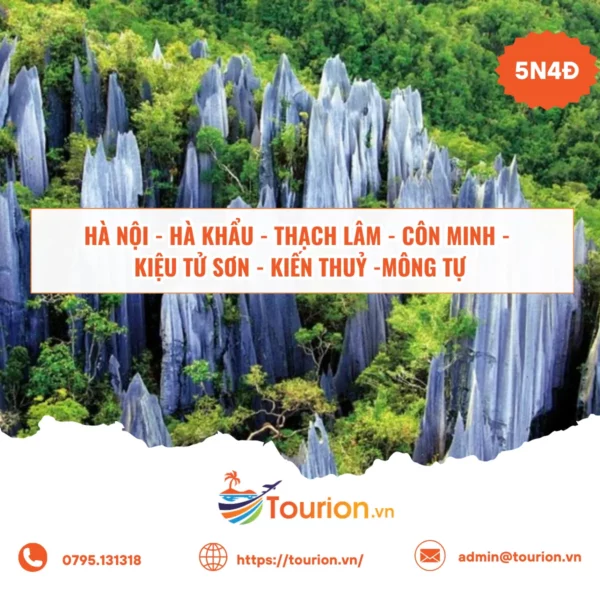 Tour Hà Nội – Hà Khẩu – Thạch Lâm – Côn Minh 5N4Đ